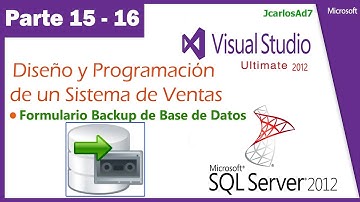 Sistema de Ventas en Visual Studio 2010 y SqlServer 2008(15-16)Formulario Backup de la base de datos