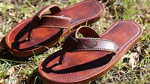 How I make a pair of leather flip flops