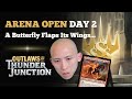 A butterfly flaps its wings  arena open day 2  outlaws of thunder junction draft  mtg arena