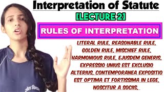 ALL RULES OF INTERPRETATION IN HINDI