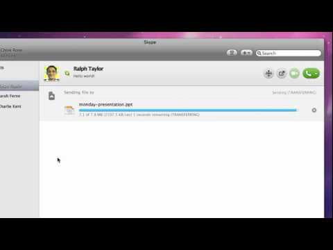 How to send files with Skype - Mac