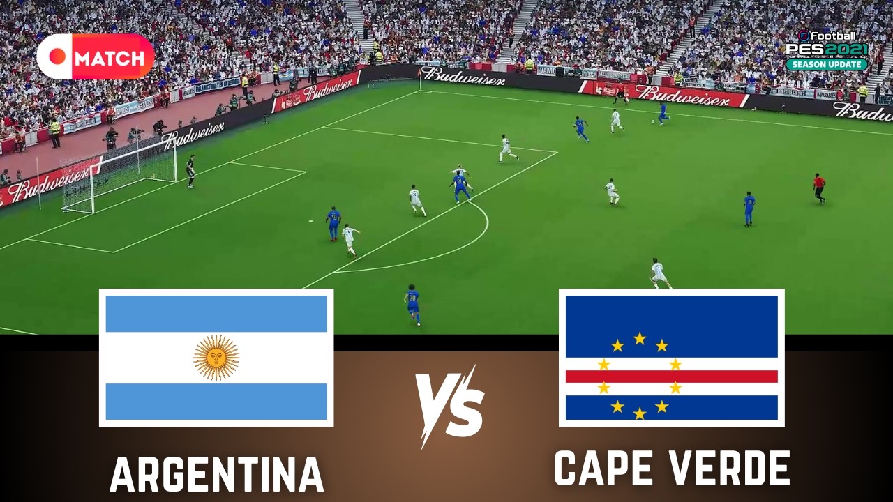 Argentina vs Cape Verde | World Cup 2026 Full Gameplay Simulation | eFootball PES 2021
