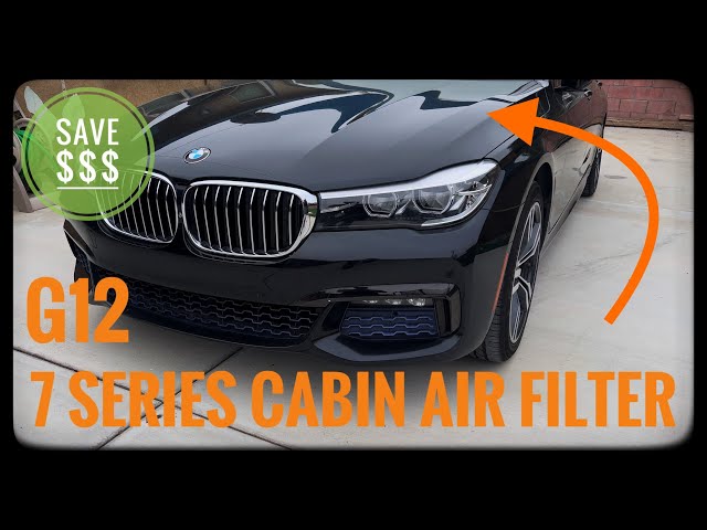 BMW G12 7 Series How To Replace Cabin Air Filter 2015- 2023 