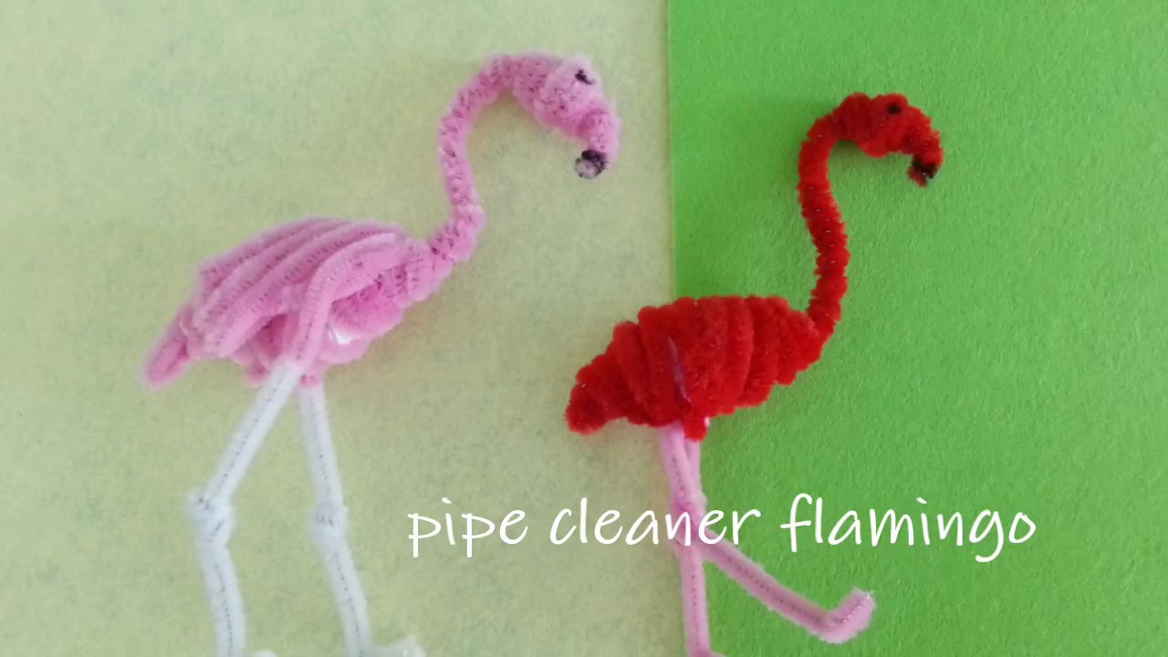 How to Make a Pipe Cleaner Flamingo Tutorial