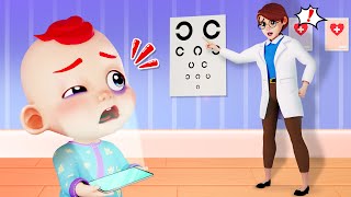 Eye Doctor Checkup - Wheels on The Bus | BoobooBerry Funny Kids Songs And Nursery Rhymes