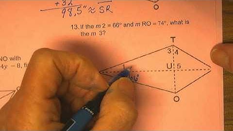 Geometry Review Problems 12 - 15 Kites and Rhombus