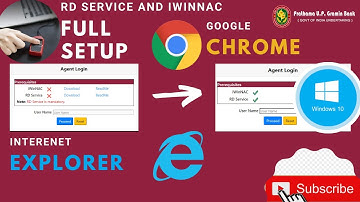 ग्रामीण बैंक  | PNB  | BC #RDSERVICE & #IWINNAC Installation in Chrome and explorer | Windows 10