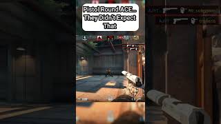 Pistol Round ACE… They Didn’t Expect That 😳 #cs2 #ajcs2 #shorts