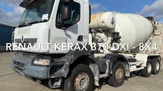 Degroote Trucks: Renault Kerax 370 DXi concrete mixer for sale