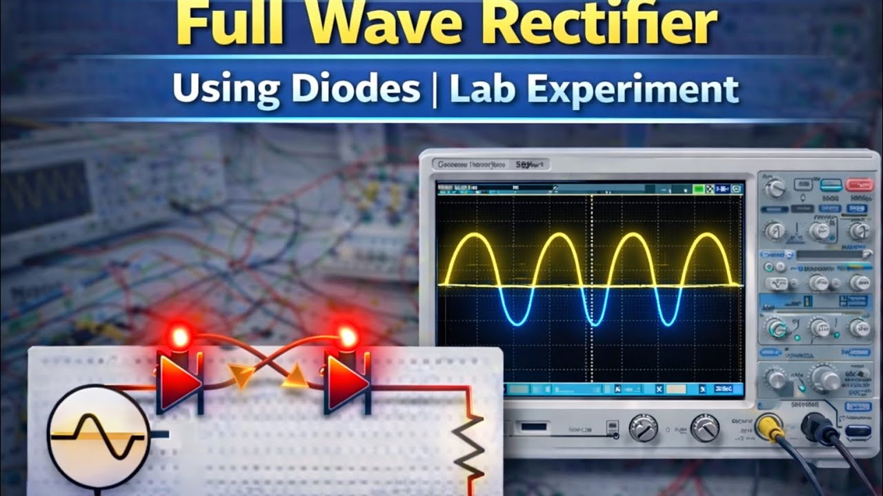 Implementing full wave rectifier using diode
