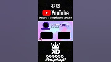 YouTube Outro Template 6 For YouTube Channels 2023 No Text No Copyright Free Download