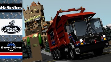 (Blender 3D) Foothill Waste Reclamation Mack MR McNeilus Pacific Front Loader