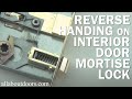 How to Reverse Handing on Interior Door Mortise Lock (with skeleton key) How to Reverse Handing on Interior Door Mortise Lock (with skeleton key)