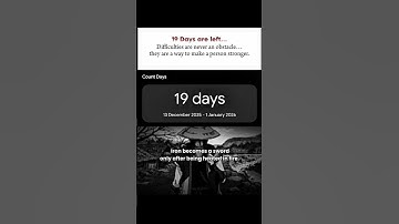 19 Days Left, Iron becomes a sword only after being heated in fire. #motivation #countdown #shorts