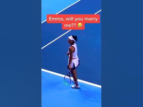 "Emma Will You Marry" little fan had a proposal to Emma Raducanu during