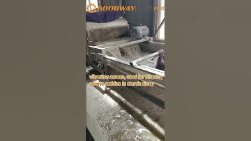 Vibration screen machine for starch slurry filtration