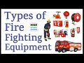 Types of Fire Fighting Equipment || Mobile/Portable/Fixed Fire Fighting Equipment || HSE STUDY GUIDE