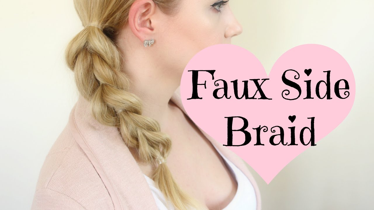 Blonde Side Braid for Medium Hair - wide 6