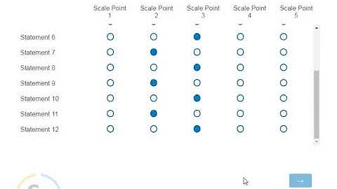 Freezed/ fixed labels/ scale points in Matrix and slider question - Qualtrics Demo by Ron Dev