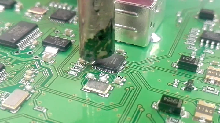 Contractor QFN solder fails repair.