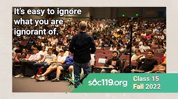 What We Choose to See | 22FA Class #15 Full Lecture