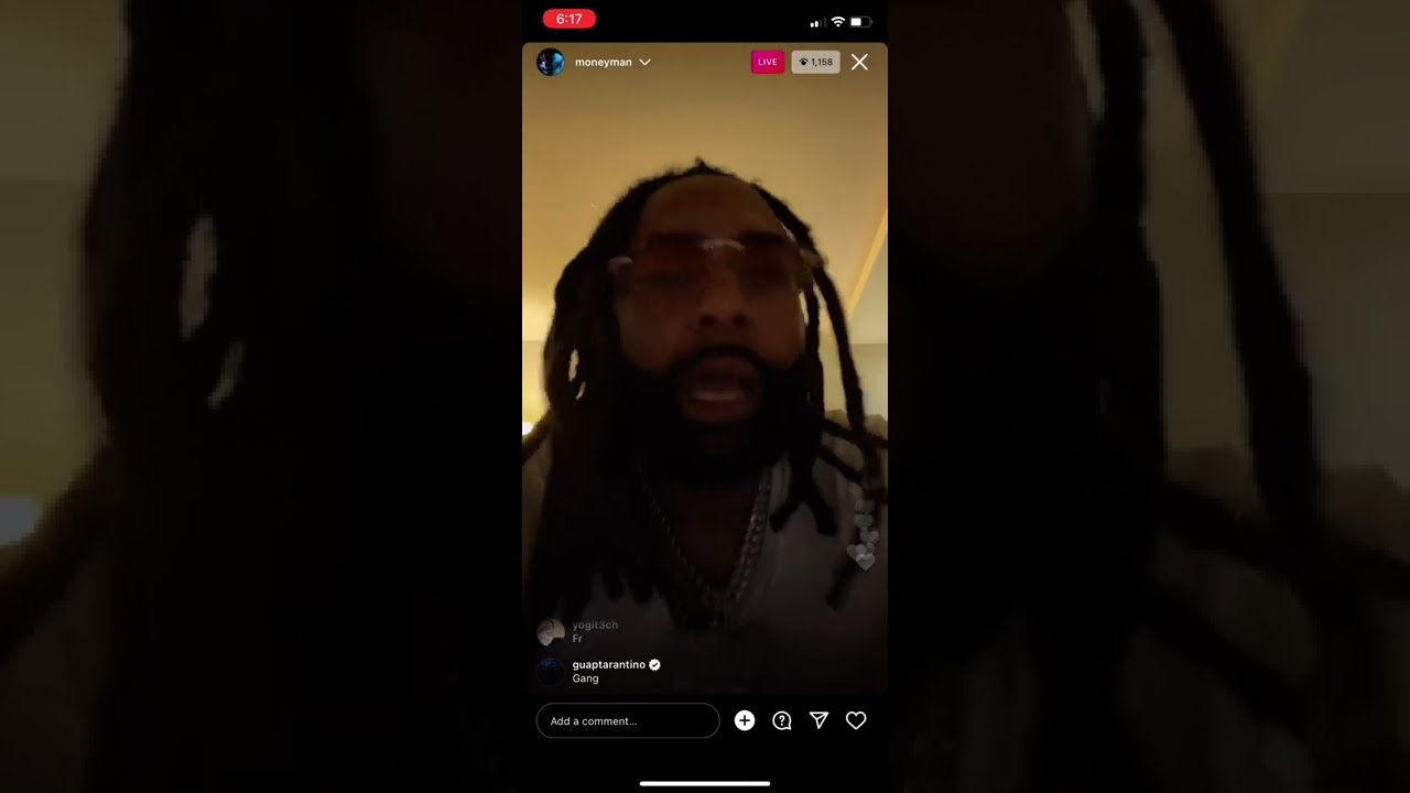 Money man Instagram Live