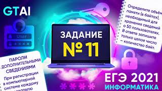 картинка: Информатика ЕГЭ 2021 | Задание 11 | Биты, Байты, Пользователи