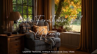 Cozy Fall Farmhouse Tour 2025 🍁 | Warm Woods, Vintage Charm \& Rustic Home Decor Ideas