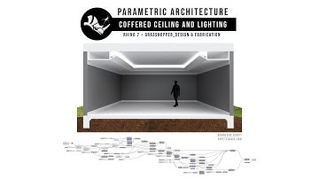 Parametric / Algorithmic Architecture - coffered ceilings and lighting using Rhino & Grasshopper