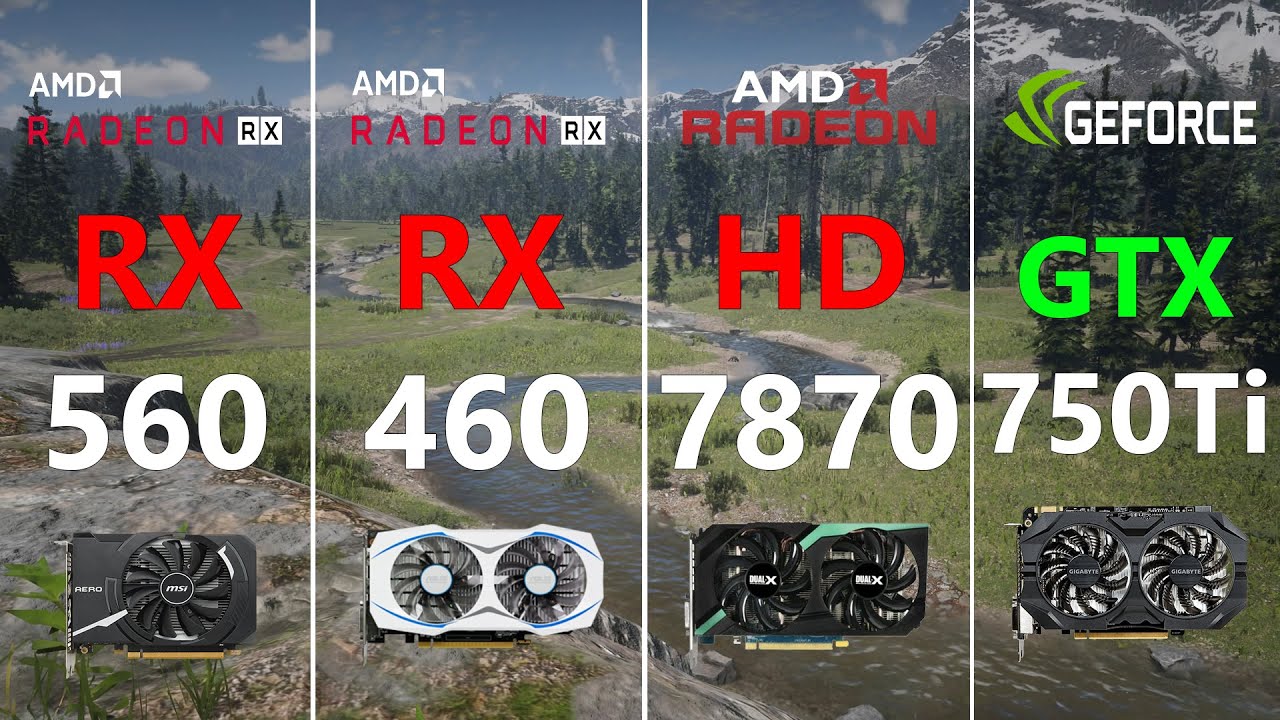 Rx 560 Vs Rx 460 Vs Hd 7870 Vs Gtx 750 Ti Test In 7 Games Youtube