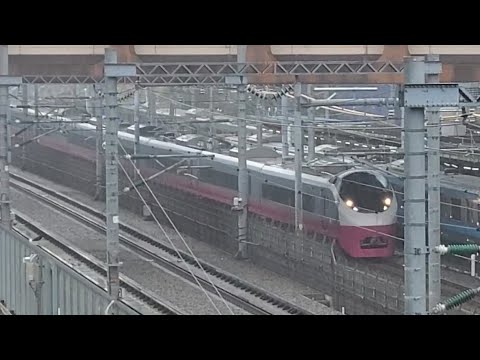 【E653系リバイバルカラー車両】E657系スカーレットブロッサム通過#E657系#リバイバルカラー