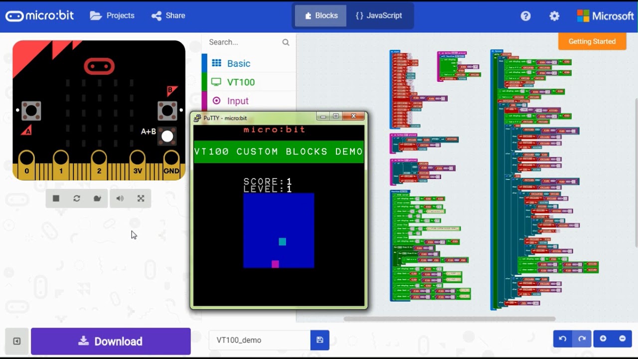 The BBC microbit PONG (VT100) YouTube