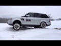 Range Rover in snow