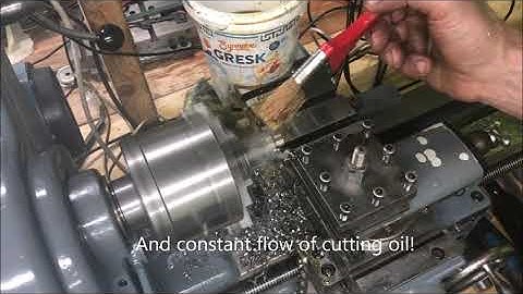 Myford Super 7 - test cuts - part 2- with compound and ELS