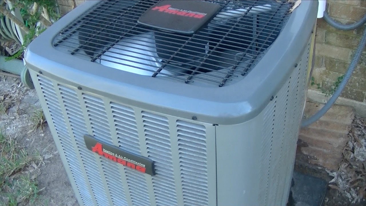 Hvac Maintenace On A Amana Heat Pump Youtube