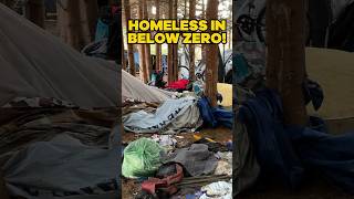 Check Out This Crazy Homeless Camp In Winter! Unreal!!