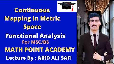 Continuous Mapping In Metric Space || Definition || Example In Urdu/Hindi By MATH POINT ACADEMY