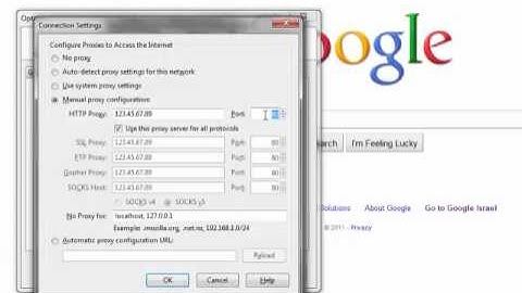 How to Configure Firefox with a Proxy Server