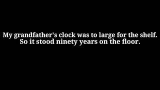 Sleeping Delivery - Grandfathers Clock Luke