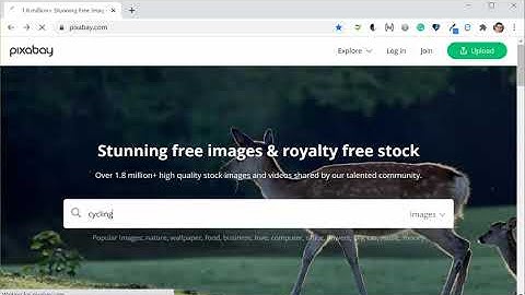 Using Pixabay to find and use images