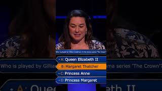 Who Was Gillian Anderson In The Crown? | #Shorts | Who Wants To Be A Millionaire?