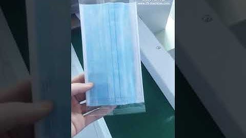 Testing video of automatic face mask student mask bag packing machine