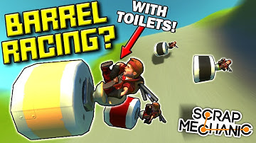 SILLIEST BARREL ROLL RACE! (GRAVITY ONLY!)  - Scrap Mechanic Multiplayer Monday! Ep 86