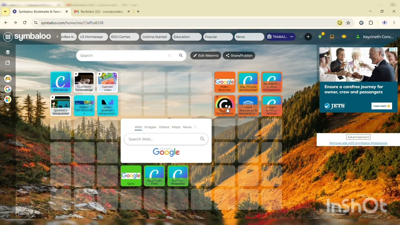 Symbaloo Módulo Derechos fundamentales e igualdad de género en la educación