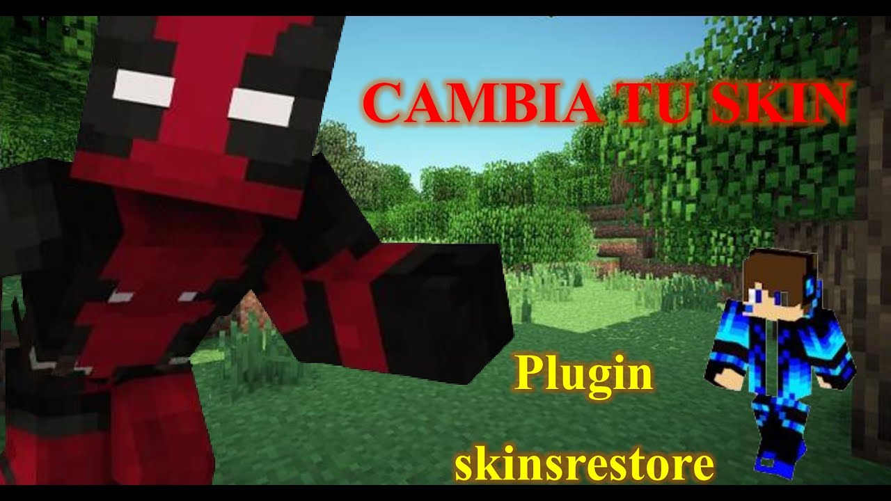Como cambiar de skin facil y sencillo - Plugins SKINRESTORER - YouTube
