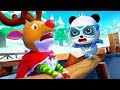 Reno Rudolph Está en Peligro | Súper Panda Héroes | Dibujos Animados Infantiles | BabyBus