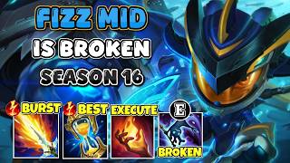 HOW TO PLAY FIZZ MID IN SEASON 16 | BEST GUIDE AND BUILD LEAGUE OF LEGENDS