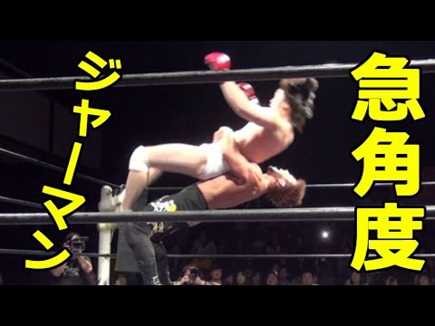 シバターがまさかの新必殺ラリアットで勝利！観客大熱狂の名勝負