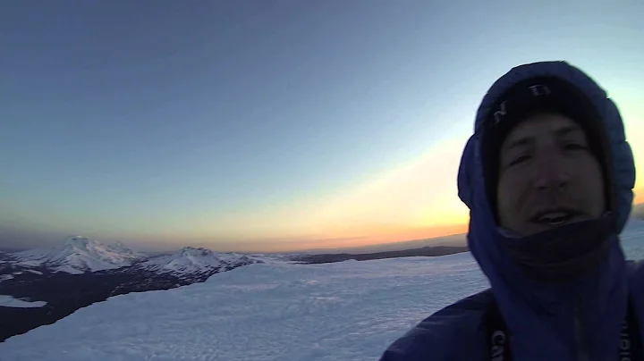 Sunrise Mt Bachelor 9046' - May 12, 2014. Sleeping...