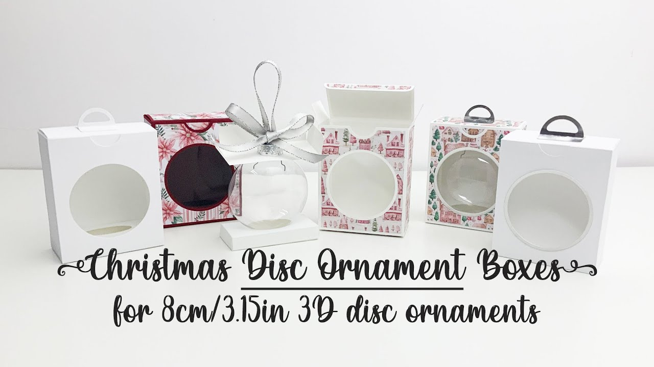 Ornament Box Template for 3 or 80mm Round Ornaments